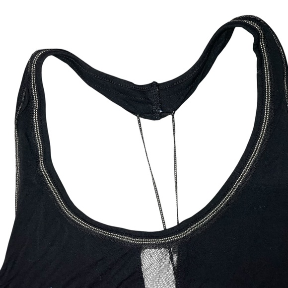 Free People Black Bead Trim Halter Tank Top - Picture 9 of 13